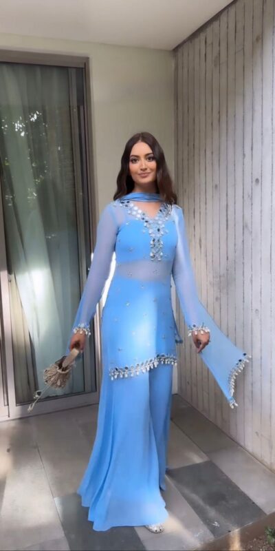 RTC 5779 Blue Faux Georgette Salwar Suit with Cowrie Work & Mirror Work. Best Price ₹1949. Delivery 4-6 Working Days. Shop now. | Jump Suits, Casual Suits, Creative suits, Designer Suits, Palazzo Suits, Party Wear Suits, Patiala Suits, Salwar suit, Straight Suits