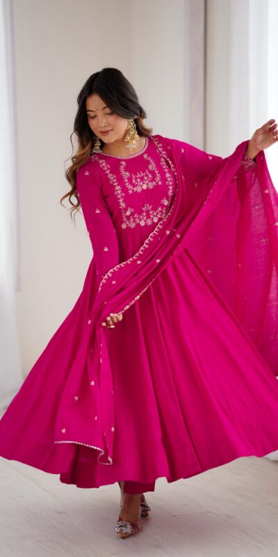 KB 289 Dark Pink with Bead Work & Embroidery Work Roman Chanderi Silk Salwar Suit . Special Price ₹2399. Delivery 4-6 Working Days. Shop now. | Jump Suits, Tops & Bottoms, Track Suits, Trendy Wear, Casual Suits, Creative suits, Designer Suits, Palazzo Suits, Party Wear Suits, Patiala Suits, Salwar suit, Straight Suits