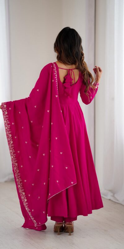 KB 289 Dark Pink with Bead Work & Embroidery Work Roman Chanderi Silk Salwar Suit . Special Price ₹2399. Delivery 4-6 Working Days. Shop now. | Jump Suits, Tops & Bottoms, Track Suits, Trendy Wear, Casual Suits, Creative suits, Designer Suits, Palazzo Suits, Party Wear Suits, Patiala Suits, Salwar suit, Straight Suits