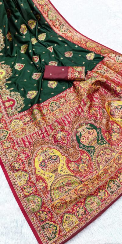 MB 56 Green in Color Paithani Silk Lace Border & Lace Work Saree . Special Price ₹2399. Delivery 4-6 Working Days. Shop now. | Bollywood Sarees, Creative Sarees, Designer Sarees, Embroidered Sarees, Ethnic Saree, Modern Digital sarees, Party Wear Sarees, Sarees