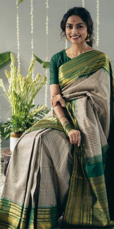 KPR 247 Green Color Soft Lichi Silk Saree with Lace Border & Lace Work. Best Price ₹1499. Delivery 4-6 Working Days. Shop now. | Bollywood Sarees, Creative Sarees, Designer Sarees, Embroidered Sarees, Ethnic Saree, Modern Digital sarees, Party Wear Sarees, Sarees