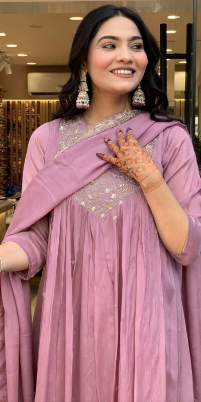 MF 819 Lavender Color Cotton Silk Salwar Suit with Mirror Work. Affordable Price ₹1699. Delivery 4-6 Working Days. Shop now. | Jump Suits, Casual Suits, Creative suits, Designer Suits, Palazzo Suits, Party Wear Suits, Patiala Suits, Salwar suit, Straight Suits