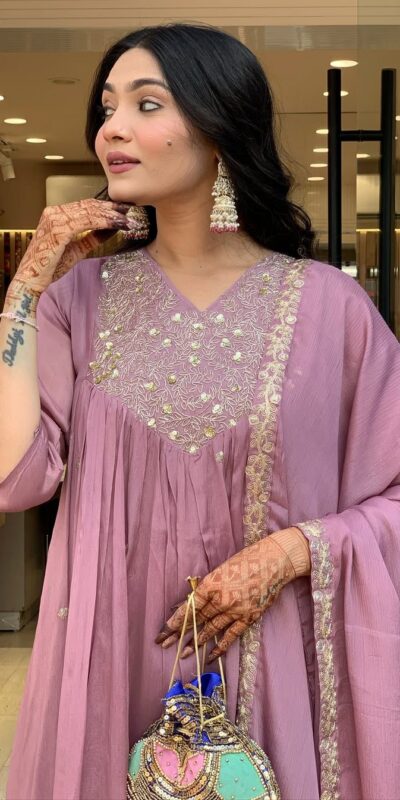 MF 819 Lavender Color Cotton Silk Salwar Suit with Mirror Work. Affordable Price ₹1699. Delivery 4-6 Working Days. Shop now. | Jump Suits, Casual Suits, Creative suits, Designer Suits, Palazzo Suits, Party Wear Suits, Patiala Suits, Salwar suit, Straight Suits
