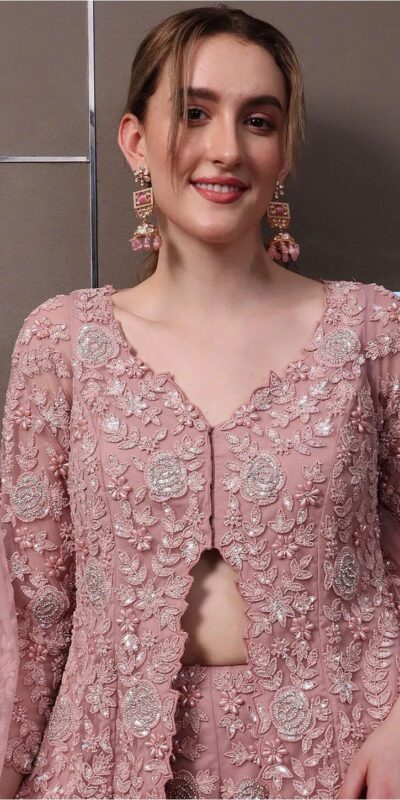 RTC 5945 Light Pink Color Faux Georgette Salwar Suit with Lace Work. Special Price ₹3099. Delivery 4-6 Working Days. Shop now. | Jump Suits, Straight Suits, Tops & Bottoms, Track Suits, Trendy Wear, Casual Suits, Creative suits, Designer Suits, Palazzo Suits, Party Wear Suits, Patiala Suits, Salwar suit