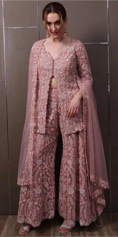RTC 5945 Light Pink Color Faux Georgette Salwar Suit with Lace Work. Special Price ₹3099. Delivery 4-6 Working Days. Shop now. | Jump Suits, Straight Suits, Tops & Bottoms, Track Suits, Trendy Wear, Casual Suits, Creative suits, Designer Suits, Palazzo Suits, Party Wear Suits, Patiala Suits, Salwar suit