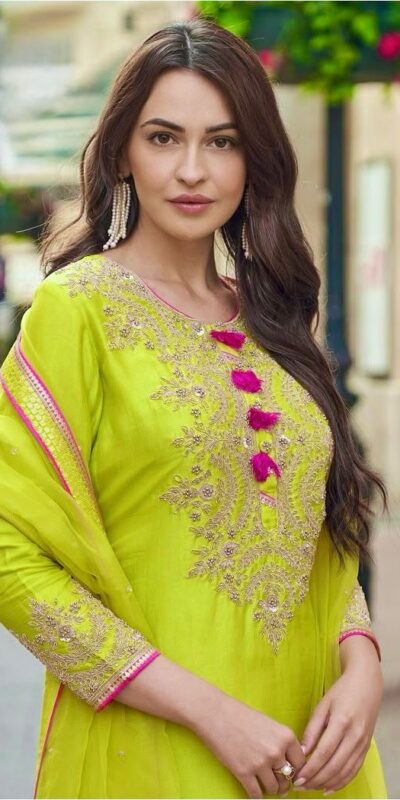 ST 233 Lime Yellow in Color Embroidery Work Salwar Suit Faux Georgette. Get it for ₹2049. Delivery 4-6 Working Days. Shop now. | Jump Suits, Straight Suits, Tops & Bottoms, Track Suits, Trendy Wear, Casual Suits, Creative suits, Designer Suits, Palazzo Suits, Party Wear Suits, Patiala Suits, Salwar suit