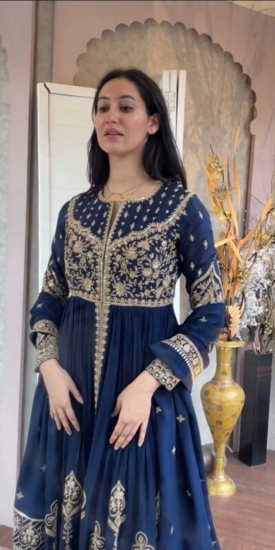 KD 1554 Navy Blue Faux Georgette Salwar Suit with Designer Work. Affordable Price ₹2549. Delivery 4-6 Working Days. Shop now. | Jump Suits, Straight Suits, Tops & Bottoms, Track Suits, Trendy Wear, Casual Suits, Creative suits, Designer Suits, Palazzo Suits, Party Wear Suits, Patiala Suits, Salwar suit