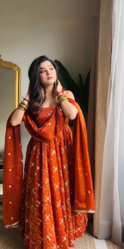 KD 1534 Orange in Color Fendy Silk Designer Work Salwar Suit . Introductory Price ₹2499. Delivery 4-6 Working Days. Shop now. | Jump Suits, Straight Suits, Tops & Bottoms, Track Suits, Trendy Wear, Casual Suits, Creative suits, Designer Suits, Palazzo Suits, Party Wear Suits, Patiala Suits, Salwar suit