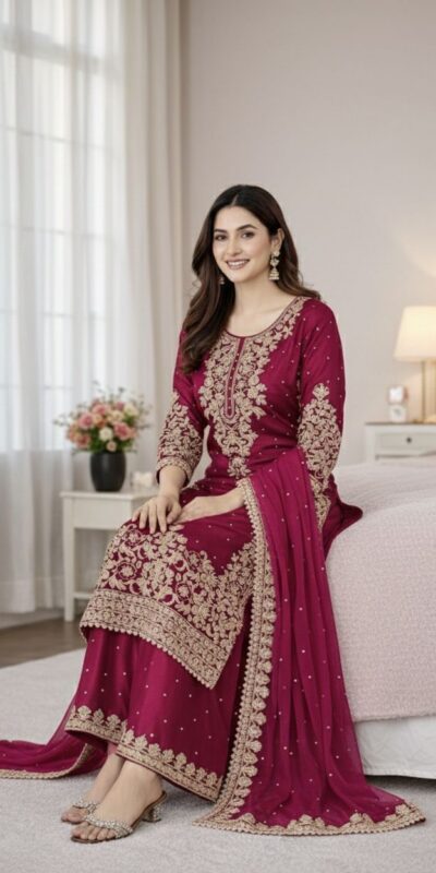 SSR 535 Pink Color in Organza Silk Embroidery Work Salwar Suit . Available at ₹2399 only. Delivery 4-6 Working Days. Shop now. | Jump Suits, Straight Suits, Tops & Bottoms, Track Suits, Trendy Wear, Casual Suits, Creative suits, Designer Suits, Palazzo Suits, Party Wear Suits, Patiala Suits, Salwar suit