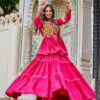 Ram 120 Pink in Pure Cotton Mirror Work & Gamthi Work Lehenga Choli . Exclusive Offer ₹3049. Delivery 4-6 Working Days. Shop now. | Bollywood Lehenga, Creative Lehenga, Designer Lehenga, Embroidered Lehenga, Lehenga, Party Wear Lehenga