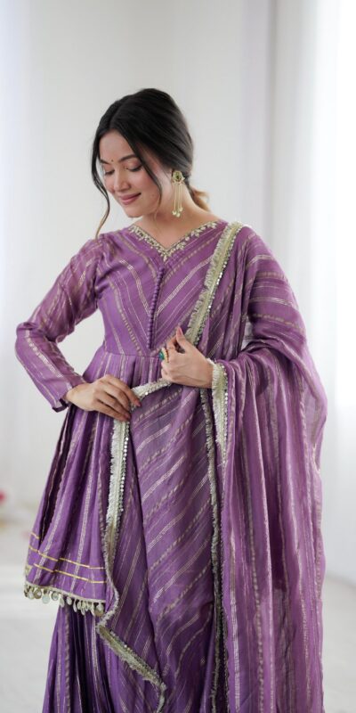 SRK 5300 Purple Mal Chanderi With Lace Work & Mirror Work Salwar Suit . Get it for ₹2099. Delivery 4-6 Working Days. Shop now. | Jump Suits, Straight Suits, Tops & Bottoms, Track Suits, Trendy Wear, Casual Suits, Creative suits, Designer Suits, Palazzo Suits, Party Wear Suits, Patiala Suits, Salwar suit