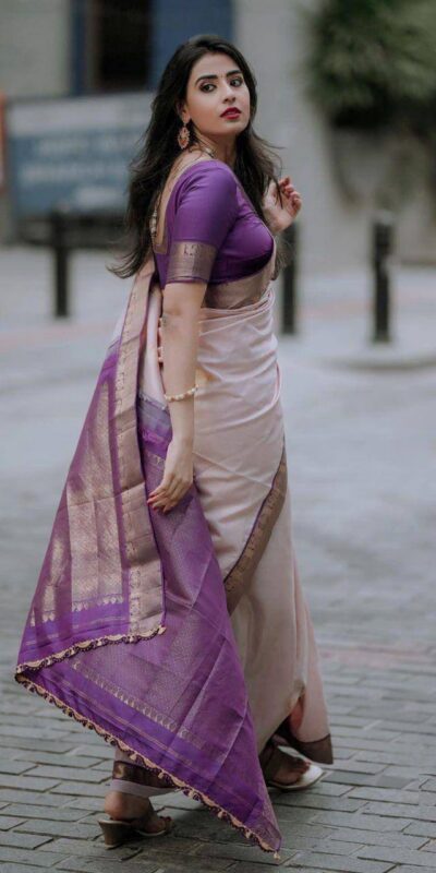 KPR 224 Purple Color Soft Lichi Silk Saree with Lace Border & Lace Work. Best Price ₹1449. Delivery 4-6 Working Days. Shop now. | Bollywood Sarees, Creative Sarees, Designer Sarees, Embroidered Sarees, Ethnic Saree, Modern Digital sarees, Party Wear Sarees, Sarees