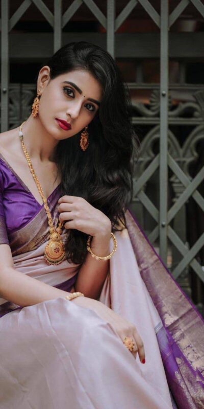 KPR 224 Purple Color Soft Lichi Silk Saree with Lace Border & Lace Work. Best Price ₹1449. Delivery 4-6 Working Days. Shop now. | Bollywood Sarees, Creative Sarees, Designer Sarees, Embroidered Sarees, Ethnic Saree, Modern Digital sarees, Party Wear Sarees, Sarees