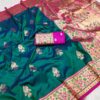 MB 28 Teal Pethani Silk Saree with Zari Work & Lace Work. Wedding, Party, Festive, Events Grab it for ₹2099. Delivery 4-6 Working Days. Shop now. | Bollywood Sarees, Creative Sarees, Designer Sarees, Embroidered Sarees, Ethnic Saree, Modern Digital sarees, Party Wear Sarees, Sarees