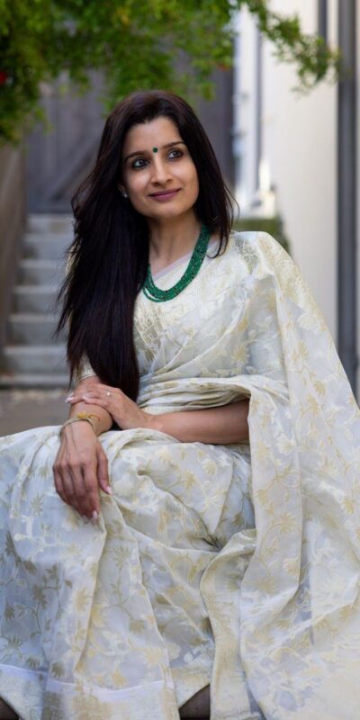 KPR 222 White in Color Soft Lichi Silk. Designer Work Saree Available at ₹1399 only. Delivery 4-6 Working Days. Shop now. | Bollywood Sarees, Creative Sarees, Designer Sarees, Embroidered Sarees, Ethnic Saree, Modern Digital sarees, Party Wear Sarees, Sarees