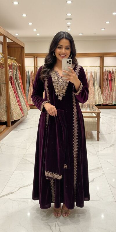 ST 1150 Wine in 9000 Velvet Cut Work & Embroidery Work Salwar Suit . Grab it for ₹1999. Delivery 4-6 Working Days. Shop now. | Jump Suits, Straight Suits, Tops & Bottoms, Track Suits, Trendy Wear, Casual Suits, Creative suits, Designer Suits, Palazzo Suits, Party Wear Suits, Patiala Suits, Salwar suit