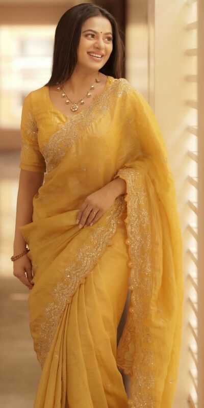 JR 642 Yellow Soft gold crush Saree Perfect for Wedding, Party, Diwali, Pongal, Baisakhi – . Now at just ₹1999. Delivery 4-6 Working Days. Shop now. | Bollywood Sarees, Creative Sarees, Designer Sarees, Embroidered Sarees, Ethnic Saree, Modern Digital sarees, Party Wear Sarees, Sarees