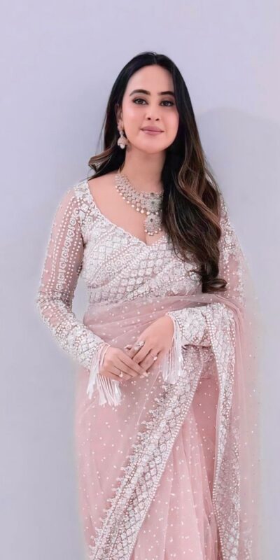 NC 5335 Baby Pink in Soft Net Embroidery Work & Sequins Work Saree . Now at just ₹1899. Delivery 4-6 Working Days. Shop now. | Bollywood Sarees, Creative Sarees, Designer Sarees, Embroidered Sarees, Ethnic Saree, Modern Digital sarees, Party Wear Sarees, Sarees