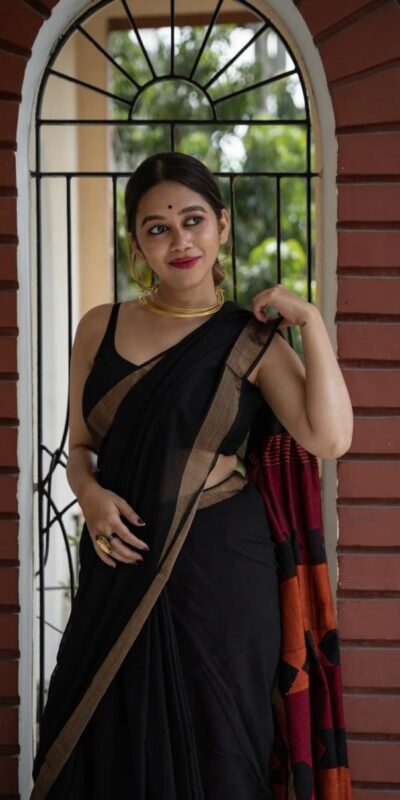KPR 209 Black Soft Lilan Slab Saree with Lace Border & Lace Work. Now at just ₹1449. Delivery 4-6 Working Days. Shop now. | Bollywood Sarees, Creative Sarees, Designer Sarees, Embroidered Sarees, Ethnic Saree, Modern Digital sarees, Party Wear Sarees, Sarees