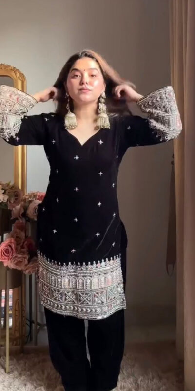 KD 1571 Black Color Velvet With Sequence Work Salwar Suit . Online Exclusive Offer ₹2399. Delivery 4-6 Working Days. Shop now. | Jump Suits, Straight Suits, Casual Suits, Creative suits, Designer Suits, Palazzo Suits, Party Wear Suits, Patiala Suits, Salwar suit