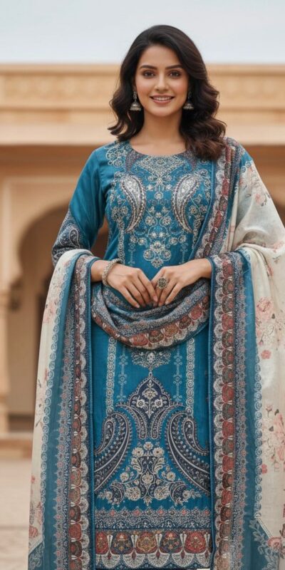 BE 438 Blue Chinon Salwar Suit Perfect for Wedding, Party, Temple Visit, Reception, Karwa Chauth – . Grab it for ₹1799. Delivery 4-6 Working Days. | Jump Suits, Straight Suits, Casual Suits, Creative suits, Designer Suits, Palazzo Suits, Party Wear Suits, Patiala Suits, Salwar suit