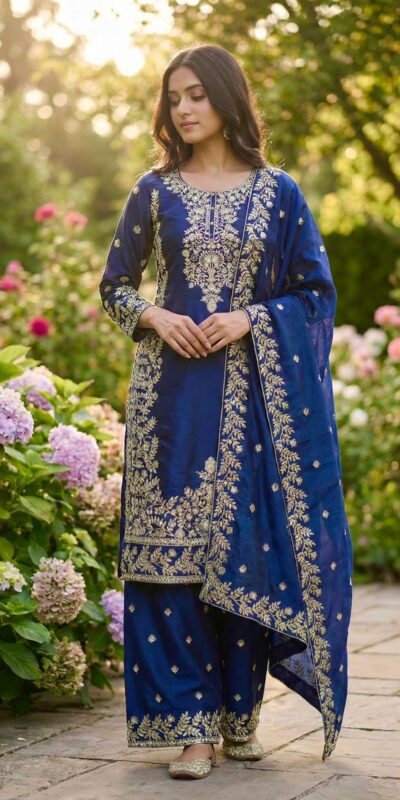 SRK 5316 Blue Organza Silk Salwar Suit Perfect for Wedding, Party, Makar Sankranti, Eid, Durga Puja – . Affordable Price ₹2149. Delivery 4-6 Workin | Jump Suits, Straight Suits, Tops & Bottoms, Track Suits, Trendy Wear, Casual Suits, Creative suits, Designer Suits, Palazzo Suits, Party Wear Suits, Patiala Suits, Salwar suit