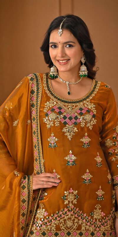 ND 5056 Brown Fandy Silk Salwar Suit with Embroidery Work. Wedding, Party, Festive, Events Now at just ₹2649. Delivery 4-6 Working Days. Shop now. | Jump Suits, Straight Suits, Casual Suits, Creative suits, Designer Suits, Palazzo Suits, Party Wear Suits, Patiala Suits, Salwar suit