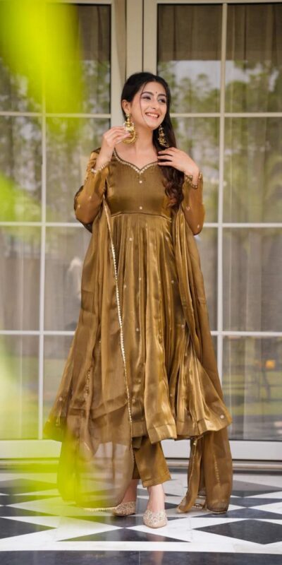 RTC 5897 Brown in Organza Silk Lace Border & Lace Work Salwar Suit . Grab it for ₹2099. Delivery 4-6 Working Days. Shop now. | Jump Suits, Straight Suits, Tops & Bottoms, Track Suits, Trendy Wear, Casual Suits, Creative suits, Designer Suits, Palazzo Suits, Party Wear Suits, Patiala Suits, Salwar suit