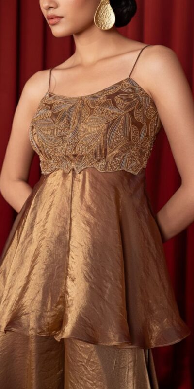 LG 2055 Brown Organza Silk Salwar Suit Perfect for Wedding, Party, Ganesh Chaturthi, Bridal Wear, Lohri – . Special Price ₹1849. Delivery 4-6 Working | Jump Suits, Straight Suits, Tops & Bottoms, Track Suits, Trendy Wear, Casual Suits, Creative suits, Designer Suits, Palazzo Suits, Party Wear Suits, Patiala Suits, Salwar suit