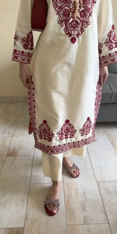 DC 108 Cream Color Natural Crep Salwar Suit with Embroidery Work. Wedding, Party, Festive, Best Price ₹1849. Delivery 4-6 Working Days. Shop now. | Jump Suits, Straight Suits, Casual Suits, Creative suits, Designer Suits, Palazzo Suits, Party Wear Suits, Patiala Suits, Salwar suit