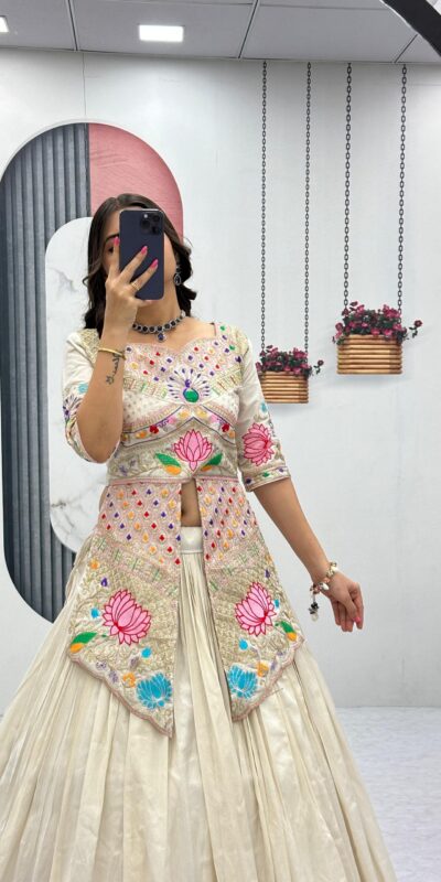 PC 557 Cream Simar Cosmos Lehenga Choli Perfect for Wedding, Party, Lohri, Baby Shower, Housewarming – . Introductory Price ₹2649. Delivery 4-6 Workin | Bollywood Lehenga, Creative Lehenga, Designer Lehenga, Embroidered Lehenga, Lehenga, Party Wear Lehenga