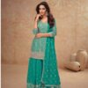 FC 7518 Firozi Chinon Salwar Suit Perfect for Wedding, Party, Diwali, Durga Puja, Temple Visit – . Festive Deal ₹3099. Delivery 4-6 Working Days. | Jump Suits, Straight Suits, Tops & Bottoms, Track Suits, Trendy Wear, Casual Suits, Creative suits, Designer Suits, Palazzo Suits, Party Wear Suits, Patiala Suits, Salwar suit