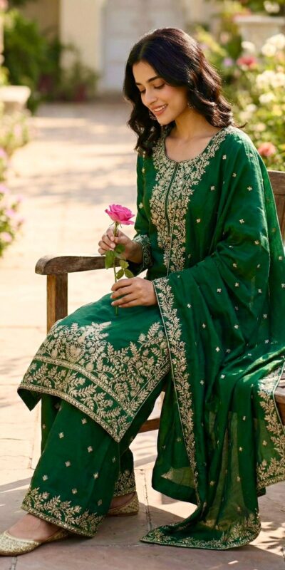 SRK 5316 Green Organza Silk Salwar Suit Perfect for Wedding, Party, Makar Sankranti, Eid, Durga Puja – . Affordable Price ₹2149. Delivery 4-6 Workin | Jump Suits, Straight Suits, Casual Suits, Creative suits, Designer Suits, Palazzo Suits, Party Wear Suits, Patiala Suits, Salwar suit