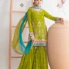 FC 726 Mahendi Chinon Salwar Suit Perfect for Wedding, Party, Ethnic Day, Makar Sankranti, Cultural Events – . Best Price ₹3049. Delivery 4-6 Working | Jump Suits, Straight Suits, Casual Suits, Creative suits, Designer Suits, Palazzo Suits, Party Wear Suits, Patiala Suits, Salwar suit