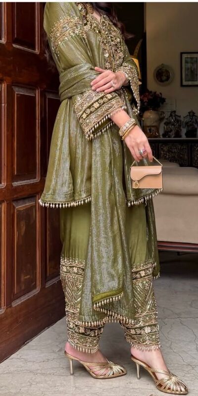 KF 1713 Mahendi Nylon Salwar Suit Perfect for Wedding, Party, Festival Celebrations, Pooja, Holi – . Introductory Price ₹2099. Delivery 4-6 Working | Jump Suits, Straight Suits, Tops & Bottoms, Track Suits, Trendy Wear, Casual Suits, Creative suits, Designer Suits, Palazzo Suits, Party Wear Suits, Patiala Suits, Salwar suit