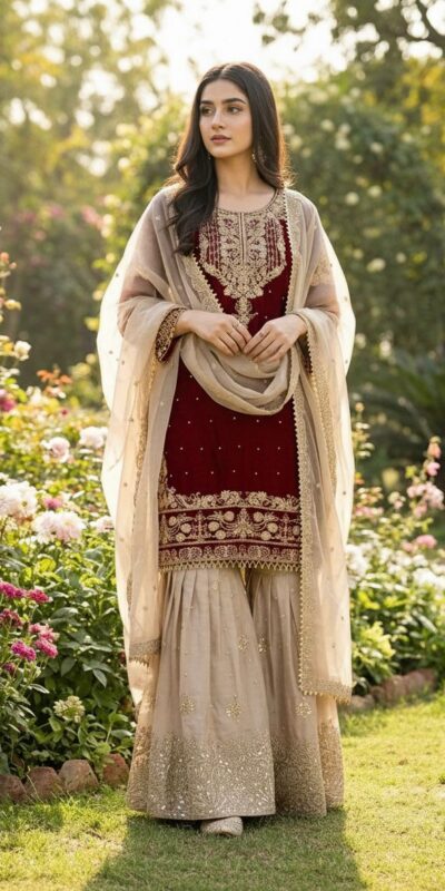 SR 1694 Maroon Organza Silk Salwar Suit with Embroidery Work & Lace Work. Exclusive Offer ₹1999. Delivery 4-6 Working Days. Shop now. | Jump Suits, Straight Suits, Casual Suits, Creative suits, Designer Suits, Palazzo Suits, Party Wear Suits, Patiala Suits, Salwar suit