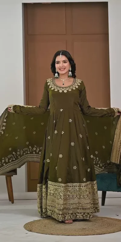 ND 5055 Mehandi NC Vichitra Silk Salwar Suit with Embroidery Work. Special Price ₹3149. Delivery 4-6 Working Days. Shop now. | Jump Suits, Straight Suits, Casual Suits, Creative suits, Designer Suits, Palazzo Suits, Party Wear Suits, Patiala Suits, Salwar suit