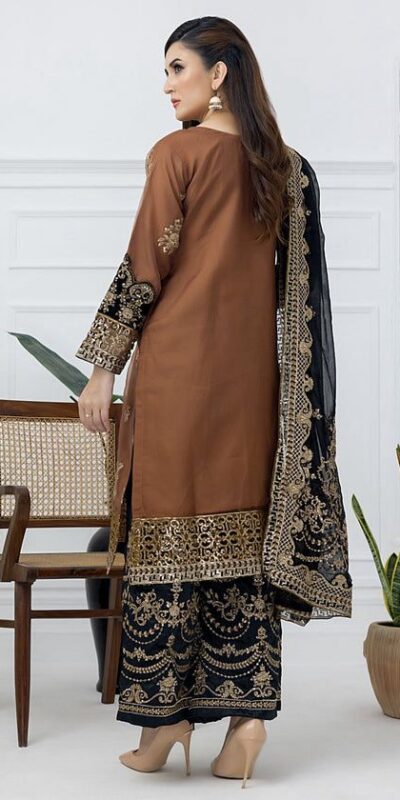 ST 1161 Orange Nylon Twil Net Salwar Suit with Embroidery Work. Available at ₹2149 only. Delivery 4-6 Working Days. Shop now. | Jump Suits, Straight Suits, Casual Suits, Creative suits, Designer Suits, Palazzo Suits, Party Wear Suits, Patiala Suits, Salwar suit