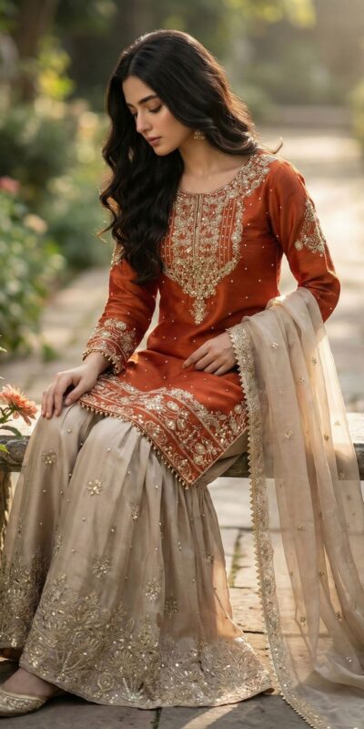 SR 1694 Orange Organza Silk Salwar Suit with Embroidery Work & Lace Work. Exclusive Offer ₹1999. Delivery 4-6 Working Days. Shop now. | Jump Suits, Straight Suits, Casual Suits, Creative suits, Designer Suits, Palazzo Suits, Party Wear Suits, Patiala Suits, Salwar suit