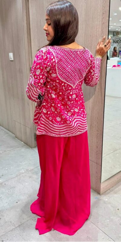 BB 13 Pink Chinon Silk Salwar Suit with Embroidery Work. Wedding, Party, Festive, Events Special Price ₹2399. Delivery 4-6 Working Days. Shop now. | Jump Suits, Straight Suits, Casual Suits, Creative suits, Designer Suits, Palazzo Suits, Party Wear Suits, Patiala Suits, Salwar suit