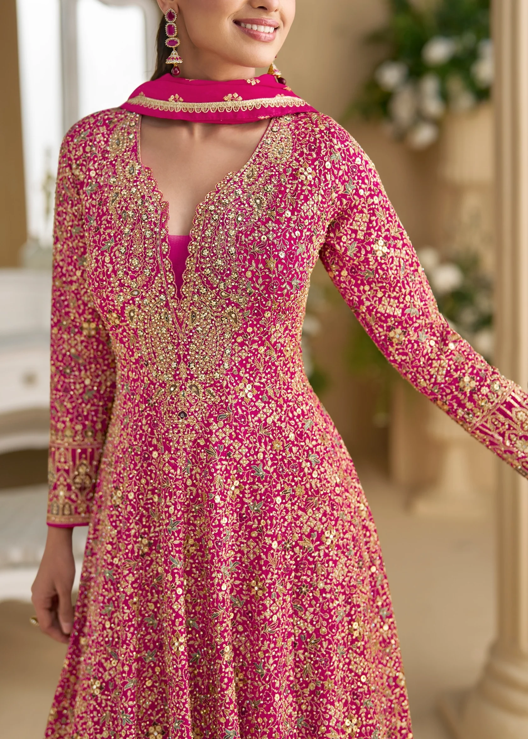 FC 5807 Pink Color Georgette Thread Sequence Work Salwar Suit . Introductory Price ₹3649. Delivery 4-6 Working Days. Shop now. | Jump Suits, Straight Suits, Casual Suits, Creative suits, Designer Suits, Palazzo Suits, Party Wear Suits, Patiala Suits, Salwar suit