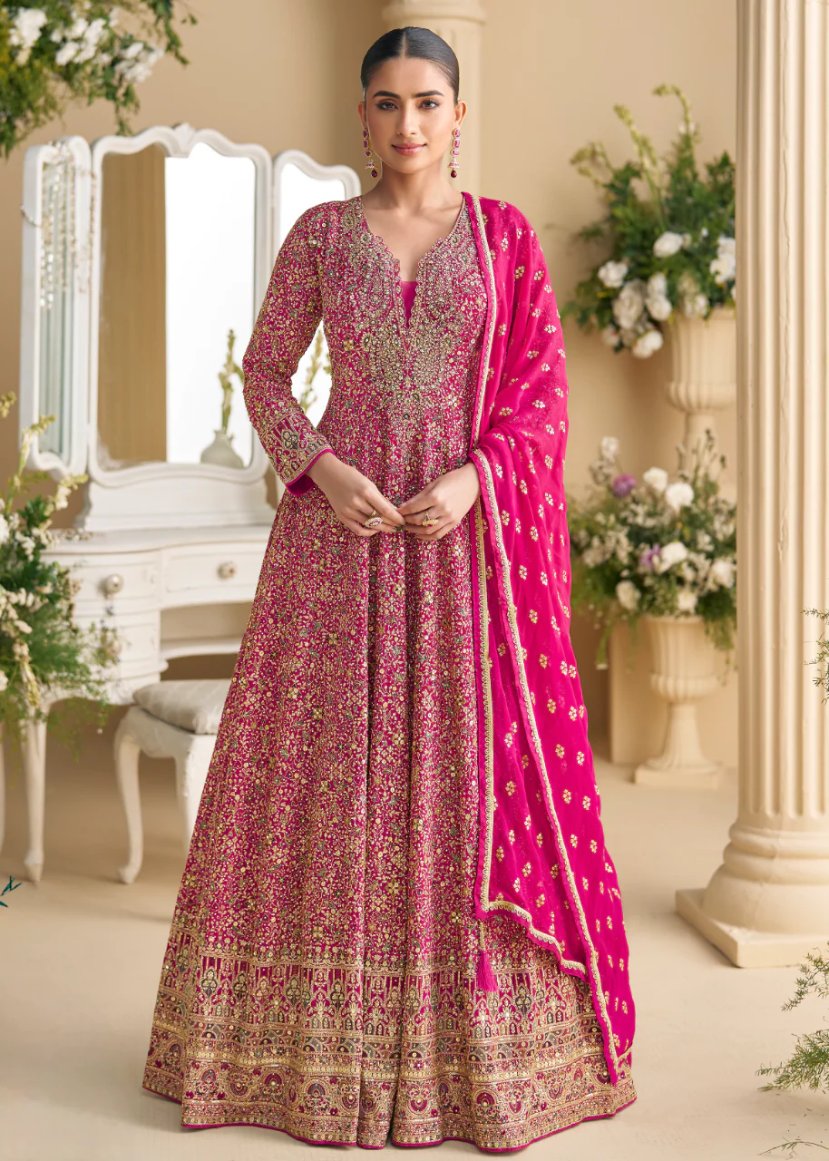 FC 5807 Pink Color Georgette Thread Sequence Work Salwar Suit . Introductory Price ₹3649. Delivery 4-6 Working Days. Shop now. | Jump Suits, Straight Suits, Casual Suits, Creative suits, Designer Suits, Palazzo Suits, Party Wear Suits, Patiala Suits, Salwar suit