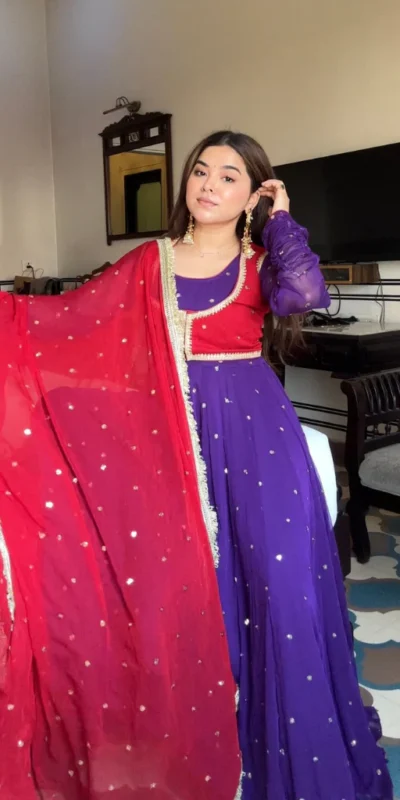 KD 1518 Purple Faux Georgette Salwar Suit Perfect for Wedding, Party, Raksha Bandhan, Housewarming, Bridal Wear – . Available at ₹2099 only. Delivery | Jump Suits, Straight Suits, Casual Suits, Creative suits, Designer Suits, Palazzo Suits, Party Wear Suits, Patiala Suits, Salwar suit