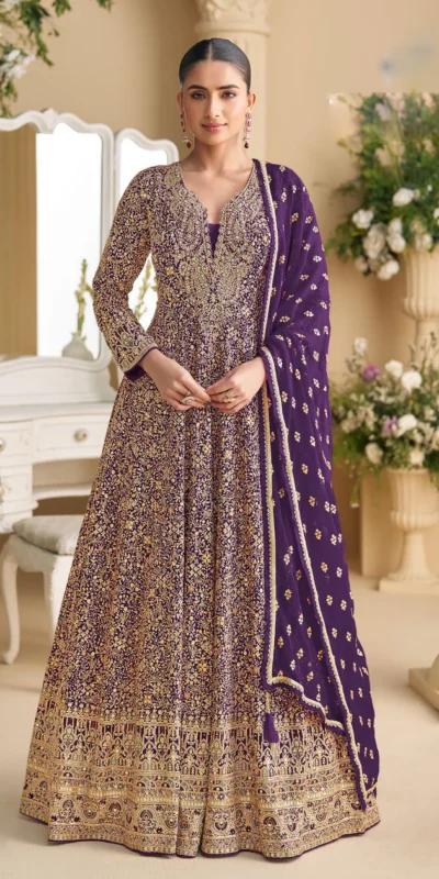 FC 5807 Purple Color Georgette Thread Sequence Work Salwar Suit . Introductory Price ₹3649. Delivery 4-6 Working Days. Shop now. | Jump Suits, Straight Suits, Casual Suits, Creative suits, Designer Suits, Palazzo Suits, Party Wear Suits, Patiala Suits, Salwar suit
