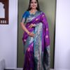 MB 22 Purple Soft Paithani Silk Saree with Zari Work & Lace Work. Affordable Price ₹2399. Delivery 4-6 Working Days. Shop now. | Bollywood Sarees, Creative Sarees, Designer Sarees, Embroidered Sarees, Ethnic Saree, Modern Digital sarees, Party Wear Sarees, Sarees
