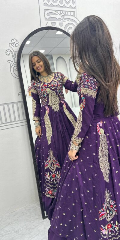 PC 528 Purple Color Vichitra Sequence Work Lehenga Choli Designer Work. Grab it for ₹2649. Delivery 4-6 Working Days. Shop now. | Bollywood Lehenga, Creative Lehenga, Designer Lehenga, Embroidered Lehenga, Lehenga, Party Wear Lehenga