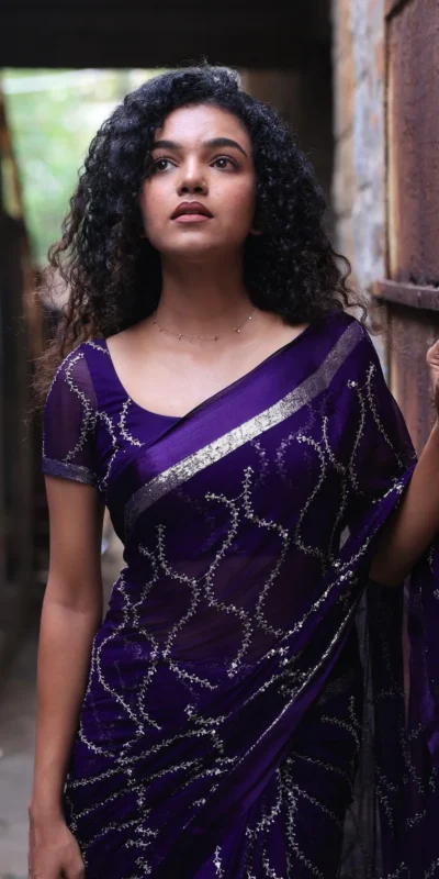 MS 505 Purple Viscose Satin Saree with Sequins Work & Embroidery Work. Special Price ₹1599. Delivery 4-6 Working Days. Shop now. | Bollywood Sarees, Creative Sarees, Designer Sarees, Embroidered Sarees, Ethnic Saree, Modern Digital sarees, Party Wear Sarees, Sarees