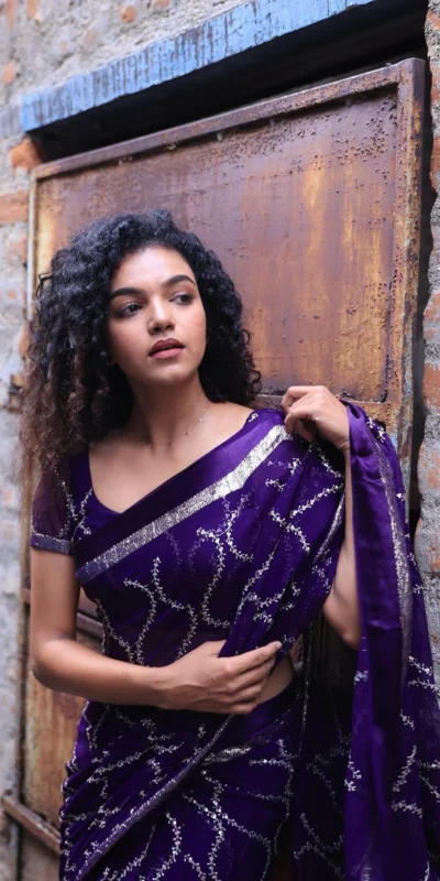 MS 505 Purple Viscose Satin Saree with Sequins Work & Embroidery Work. Special Price ₹1599. Delivery 4-6 Working Days. Shop now. | Bollywood Sarees, Creative Sarees, Designer Sarees, Embroidered Sarees, Ethnic Saree, Modern Digital sarees, Party Wear Sarees, Sarees