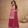 FC 7518 Red Chinon Salwar Suit Perfect for Wedding, Party, Diwali, Durga Puja, Temple Visit – . Festive Deal ₹3099. Delivery 4-6 Working Days. | Jump Suits, Straight Suits, Tops & Bottoms, Track Suits, Trendy Wear, Casual Suits, Creative suits, Designer Suits, Palazzo Suits, Party Wear Suits, Patiala Suits, Salwar suit