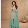 FC 7518 Sea Green Chinon Salwar Suit Perfect for Wedding, Party, Diwali, Durga Puja, Temple Visit – . Festive Deal ₹3099. Delivery 4-6 Working Days. | Jump Suits, Straight Suits, Tops & Bottoms, Track Suits, Trendy Wear, Casual Suits, Creative suits, Designer Suits, Palazzo Suits, Party Wear Suits, Patiala Suits, Salwar suit